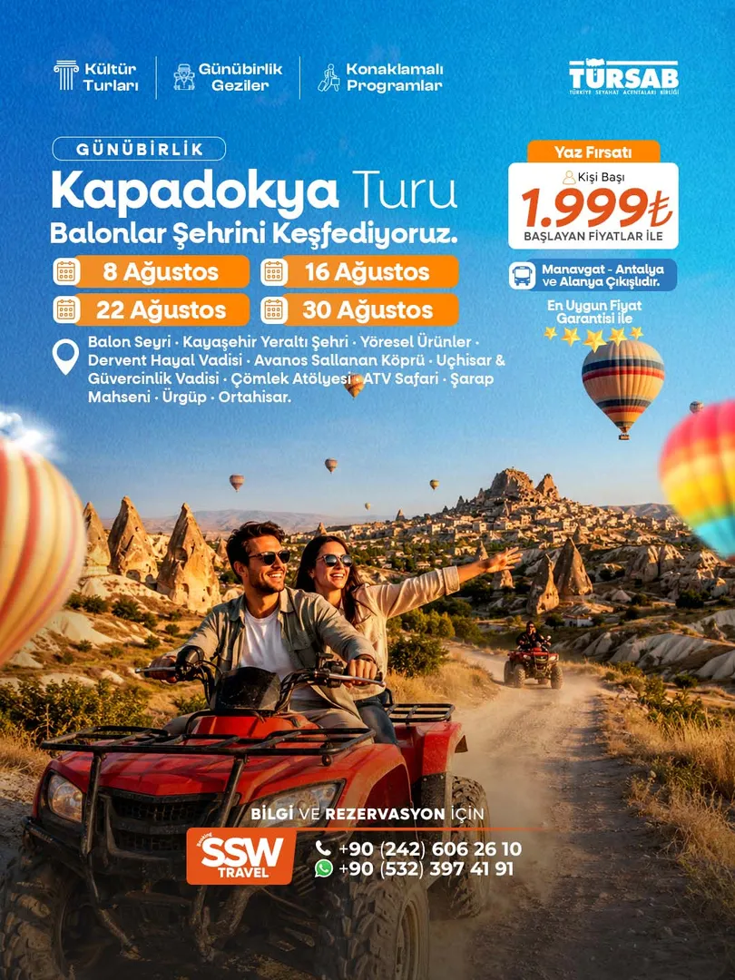 GÜNÜBİRLİK KAPADOKYA TURU
