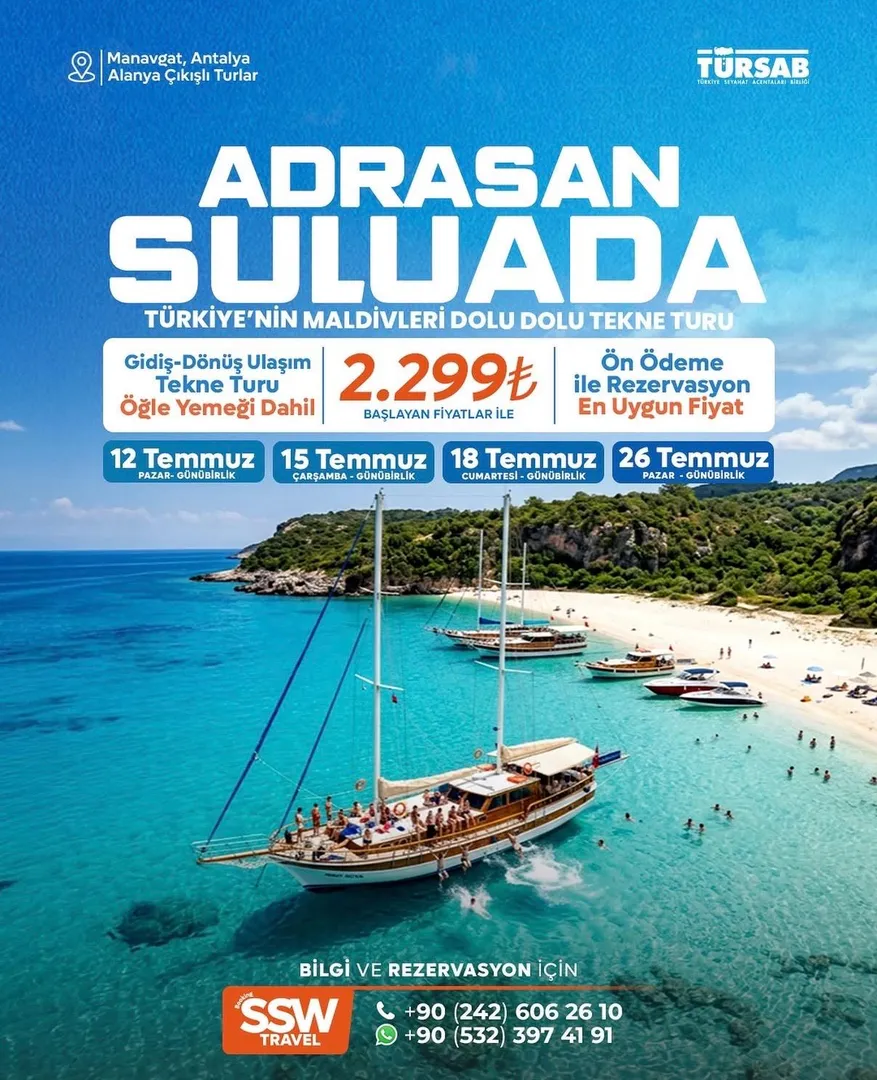 Adrasan Suluada Tekne Turu